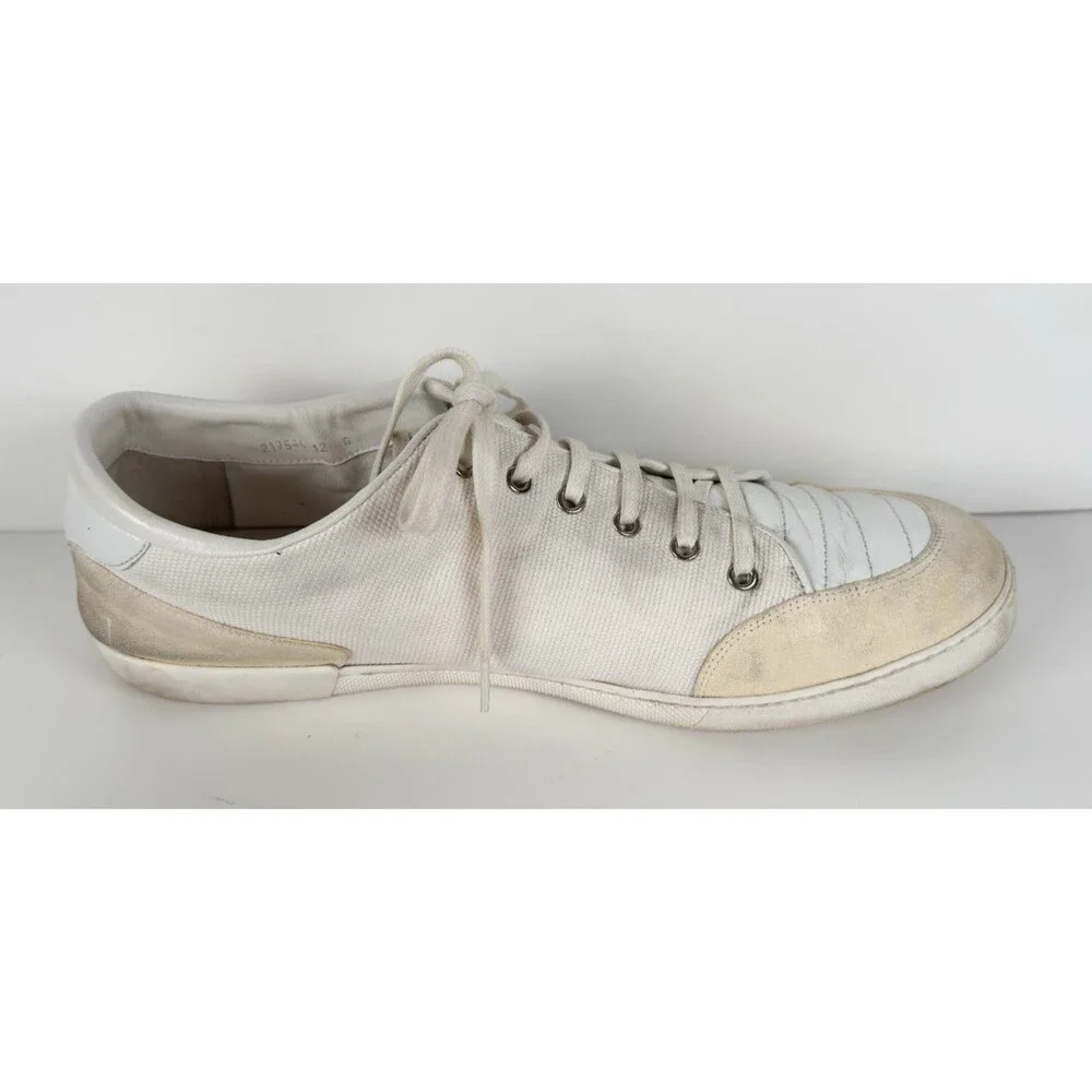 Gucci Men's White Leather Dapper Dan Lowtop Sneaker Size 12 G US 13
